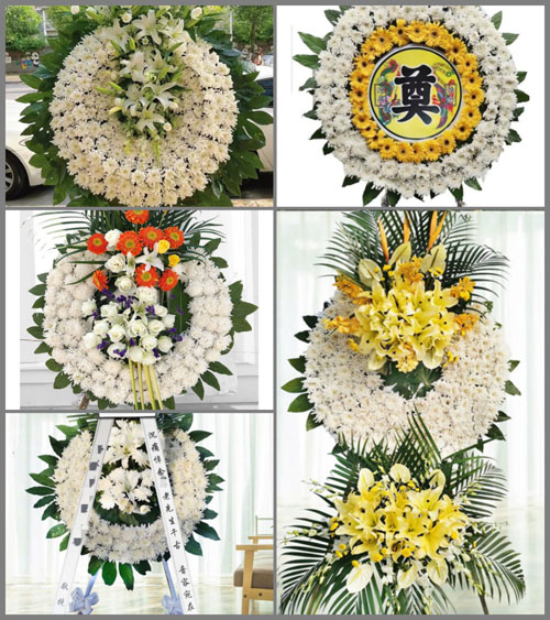 湖南永州祁阳县白水镇联丰村花圈速递